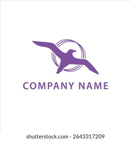 Albatross Bird Logo Template – Elegant Vector Design for Company Branding
