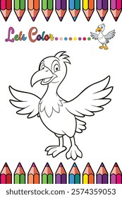  Albatross Coloring Page for Kids - Fun and Printable Black and White Bird Design for Learning and Creativity