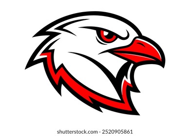 Albatross head mascot logo design vector illustration