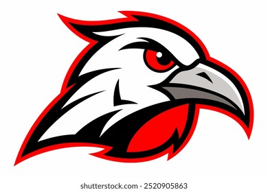 Albatross head mascot logo design vector illustration