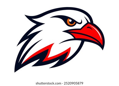 Albatross head mascot logo design vector illustration