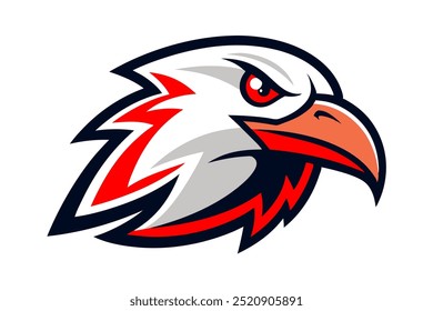Albatross head mascot logo design vector illustration
