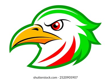 Albatross head mascot logo design vector illustration