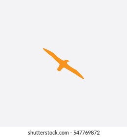 Albatross icon silhouette vector illustration