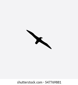 Albatross Icon Silhouette Vector Illustration