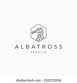 Albatross logo icon design template