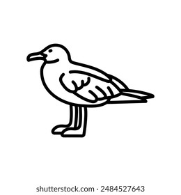 Albatross Outline Icon, Vector illustration
