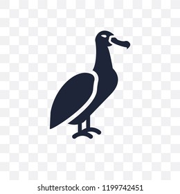 albatross transparent icon. albatross symbol design from Animals collection. Simple element vector illustration on transparent background.