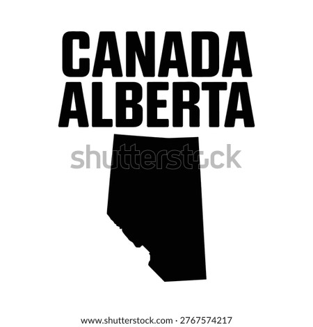 Alberta canada a provincial outline and textual representation