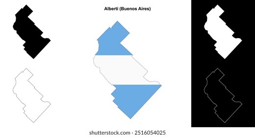 Mapa do mapa de Alberti department (Buenos Aires)