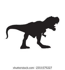 Albertosaurus icon vector on white background. Black icon illustration
