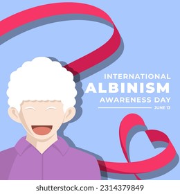 Albinism awareness day design,  vector file every object is on separated layer