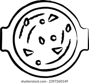 Albondigas Soup hand drawn vector illustration