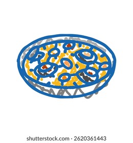 albondigas spanish cuisine doodle icon sketch vector. albondigas spanish cuisine sign. isolated symbol illustration
