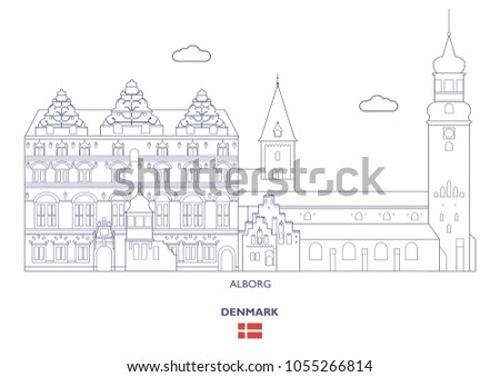 Alborg Linear City Skyline, Denmark