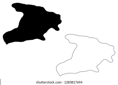 Alborz Province (Provinces of Iran, Islamic Republic of Iran, Persia) map vector illustration, scribble sketch Alborz map