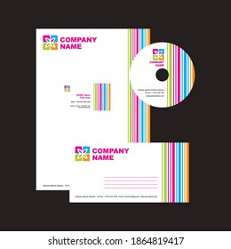 plantilla vectorial de diseño de portada de cd de álbum