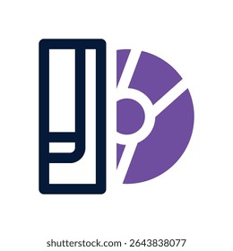 album duotone icon. Sleek and modern vector icon for websites, mobile apps, marketing materials, and corporate design. Fully scalable and ready to use.