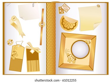 album with frames for photos