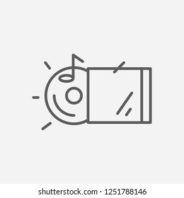 Album icon line symbol. Isolated vector illustration of  icon sign concept for your web site mobile app logo UI design.