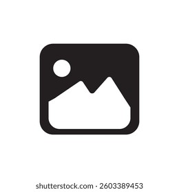 Album icon, Photo gallery icon, Image gallery, symbol, vector, Picture signs. Gallery icon vector, silhouette. Gallery icon for app, logo, website. Vector illustration.