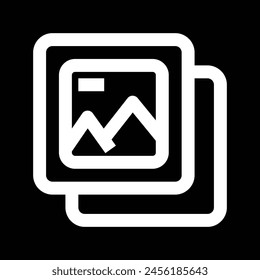 album icon vector outline design