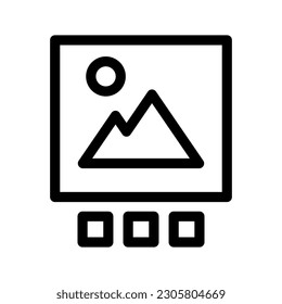 Ilustración de diseño de símbolos vectores de iconos de álbum