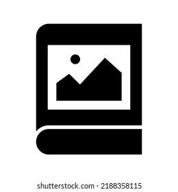 album photo icon or logo isolated sign symbol vector illustration - high quality black style vector icons
