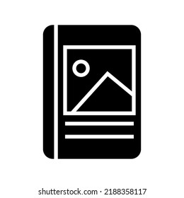 album photo icon or logo isolated sign symbol vector illustration - high quality black style vector icons
