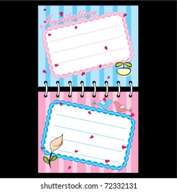 album postcard decoration template