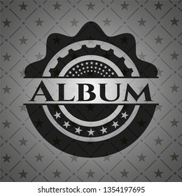 Album retro style black emblem