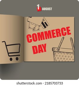 Álbum difundido con fecha en agosto - Día del Comercio