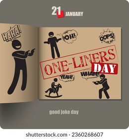 Album mit einem Datum im Januar verbreitet - Einzeilentag