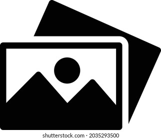 album vector glyph flat icon