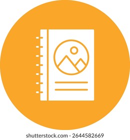 Ícone do vetor do álbum. Pode ser usado para impressão, aplicativos móveis e da Web.