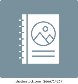 Album vector icon. Can be used for printing, mobile and web applications.