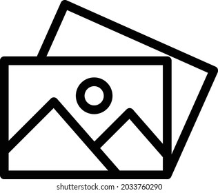 album vector thin line icon