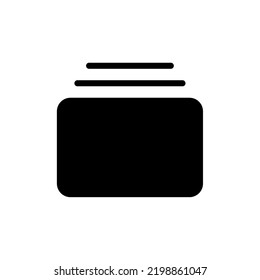 Albums fill icon vector png isolated on white background