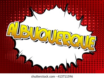 Albuquerque - Comic book style word