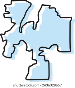 albuquerque map, albuquerque vector, albuquerque outline, albuquerque, new mexico