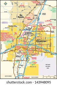 Albuquerque, New Mexico area map