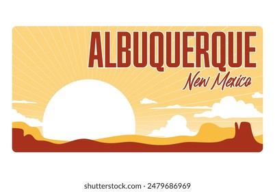 Albuquerque New Mexico with a beautiful backdrop of New Mexico scenery