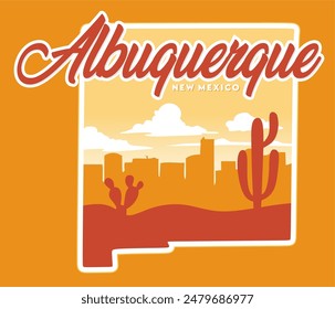 Albuquerque New Mexico with a beautiful backdrop of New Mexico scenery