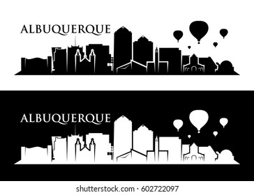 Albuquerque skyline - New Mexico - vector illustration