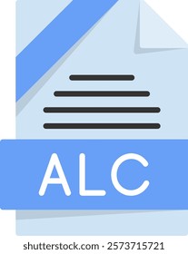 ALC Flat Style Icon Design