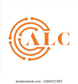 ALC Buchstaben Design.ALC Buchstaben Technologie Logo Design auf weißem Hintergrund.ALC Monogram Logo Design für Unternehmer und Unternehmen.