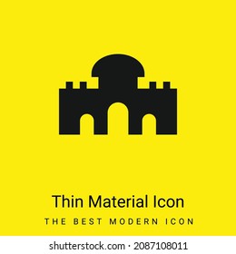 Alcala Gate minimal bright yellow material icon