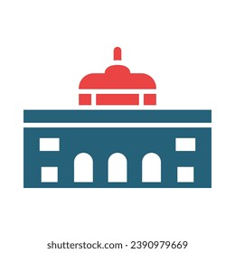 Alcala Gate Vector Glyph Two Color Icons For Personal And Commercial Use.
