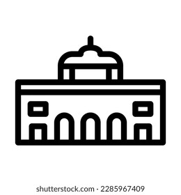 Alcala Gate Vector Line Icon Design