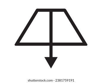 Alchemical symbol silhouette vector art